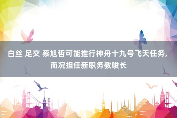 白丝 足交 蔡旭哲可能推行神舟十九号飞天任务， 而况担任新职务教唆长