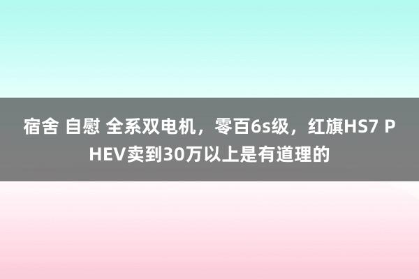 宿舍 自慰 全系双电机，零百6s级，红旗HS7 PHEV卖到30万以上是有道理的