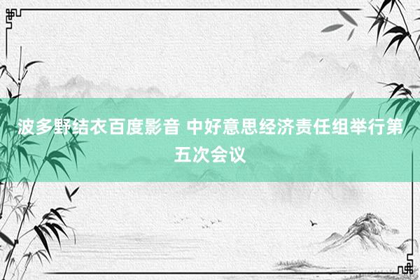 波多野结衣百度影音 中好意思经济责任组举行第五次会议