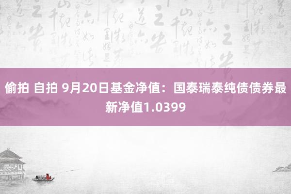 偷拍 自拍 9月20日基金净值：国泰瑞泰纯债债券最新净值1.0399