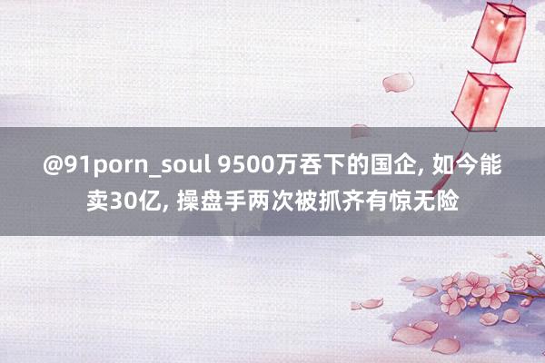 @91porn_soul 9500万吞下的国企， 如今能卖30亿， 操盘手两次被抓齐有惊无险