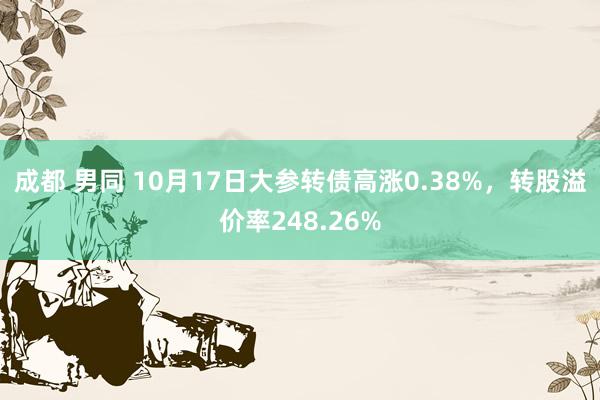 成都 男同 10月17日大参转债高涨0.38%，转股溢价率248.26%