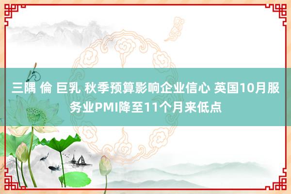 三隅 倫 巨乳 秋季预算影响企业信心 英国10月服务业PMI降至11个月来低点