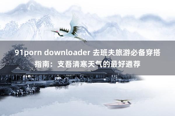 91porn downloader 去班夫旅游必备穿搭指南：支吾清寒天气的最好遴荐