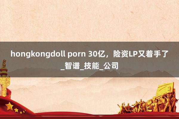 hongkongdoll porn 30亿，险资LP又着手了_智谱_技能_公司